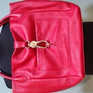 Authentic Dooney & Bourke Logo Lock Hobo